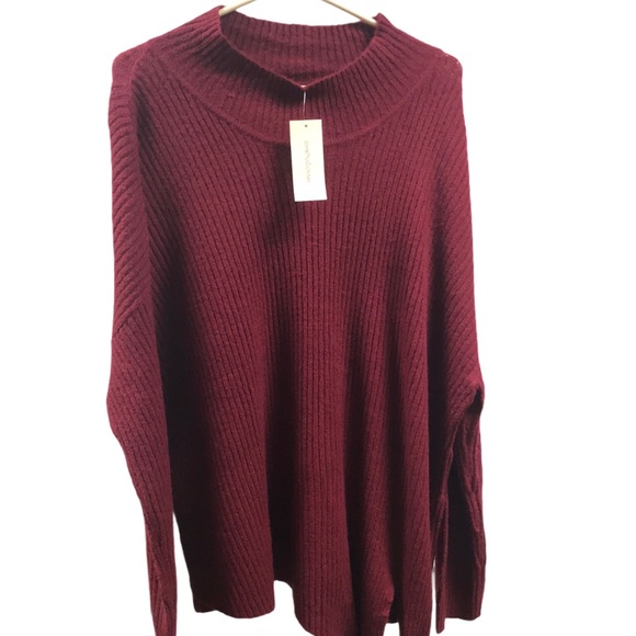 JohnPaulRichard Sweaters - 👩‍🦰🆕 1X Oversized Mock Neck Sweater Tie Side